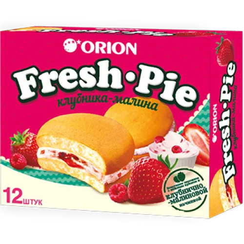 Пирожные Орион Фреш Пай Клубника-малина 150г