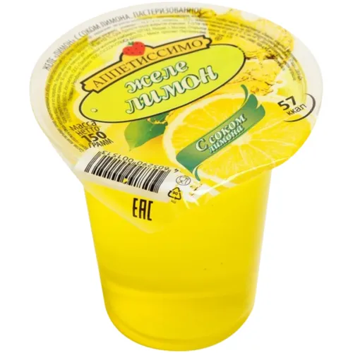 Желе с соком Лимона