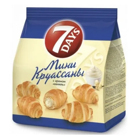 Круассаны 7 Дней мини Ваниль 105г