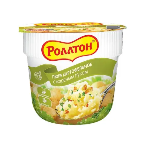 Картофельное пюре Роллтон б/п стак 40г жареный лук