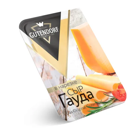 БЗМЖ Сыр Gutendorf Гауда 45% 125г нарезка