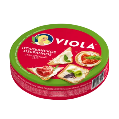 БЗМЖ Сыр плав Виола ассорти Итальянское избранное 45% 130 гр круг