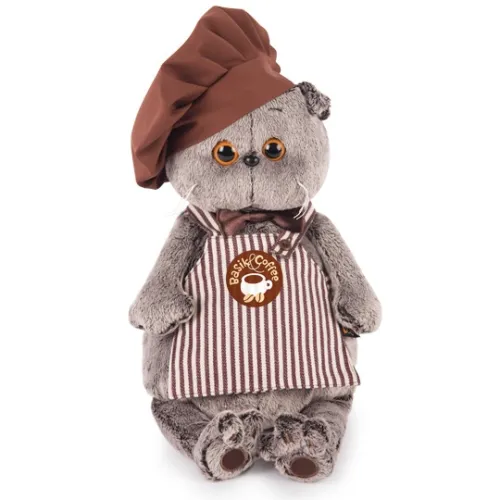 Мягкая игрушка Budi Basa &quot;Кот Басик бариста&quot;