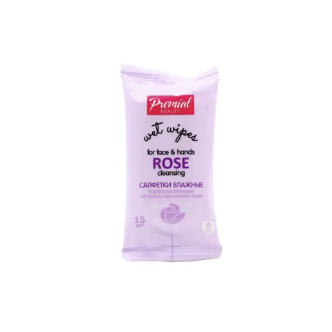 Салфетки влажные Премиал la fleur очищающ ароматерапия роза