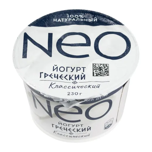 Йогурт «Греческий классический», массовая доля жира 2,0%, Neo