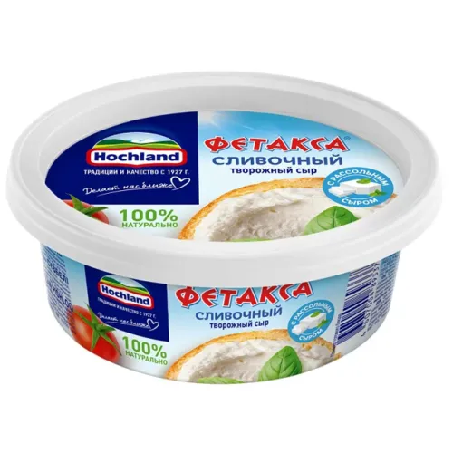 Сыр творож Фетакса сливочная Hochland 140г ванна