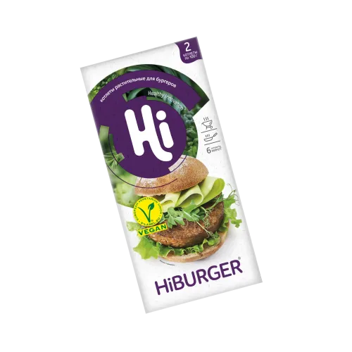 Котлеты растительные зам. для бургера ХАЙБУРГЕР 200г