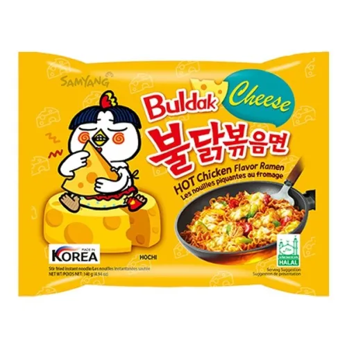 Лапша быстрого приготовления Hot Chicken со вкусом курицы и сыра Samyang 140г