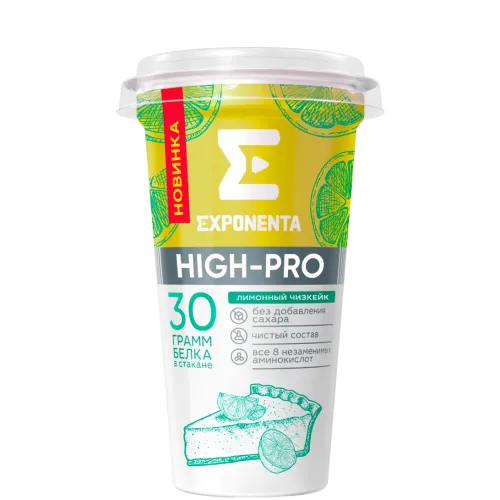 БЗМЖ Напиток Экспонента Хей Про к/м обезжир лимонный чизкейк 250г