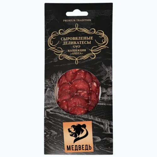 Колбаса Охота из медведя нарезка с/в 75г