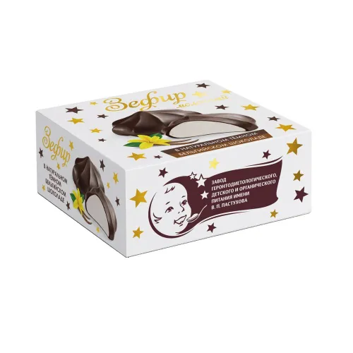 Зефир молочный в темном бельгийском шоколаде 60г