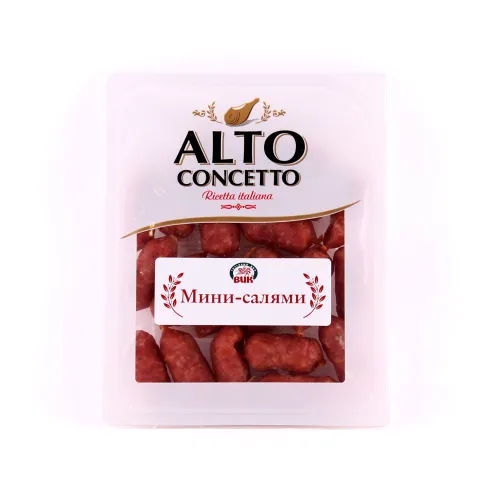 Колбаски Alto Concento салями 150 г мини с/в