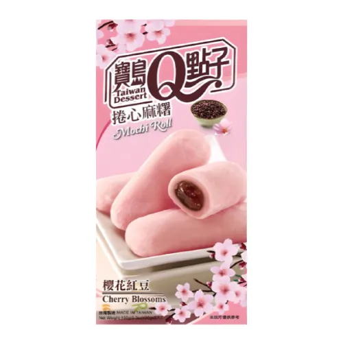 Пирожные моти-ролл Q-idea красная фасоль/цветок вишни 150г