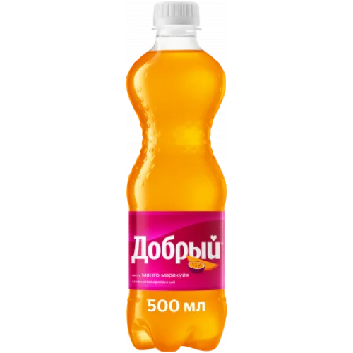 Напиток б/а Добрый Манго-Маракуйя ароматизированный с/г н/к 0,5л ПЭТ