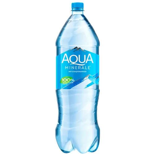 Вода Аква Минерале 2 литра, без газа, пэт, 6 шт. в уп.