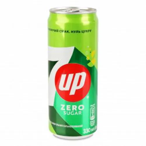 Напиток 7Up лимон/лайм Зеро газ. США 0,355л ж/б