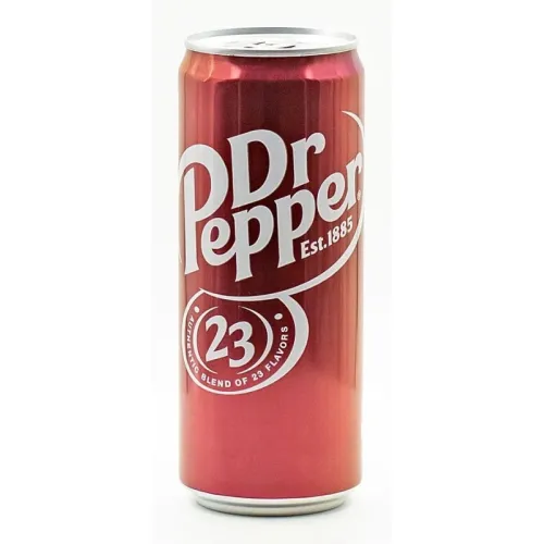 Напиток безалкогольный газированный на подсластителях Dr. Pepper ж/б 330мл