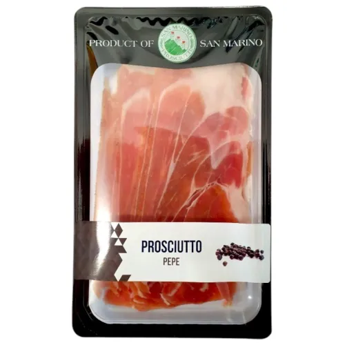 Окорок сыровяленый Прошутто Крудо с чёрным перцем San Marino Prosciutti нарезка 70г