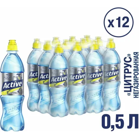 Вода Аква Минерале Акт Цитрус 0.5л ПЭТ 
