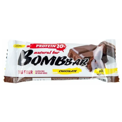 Батончик BOMBBAR Двойной Шоколад 60г
