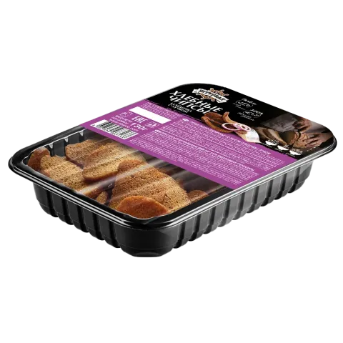 Хлебные чипсы со вкусом селедочки с луком лоток 170гр