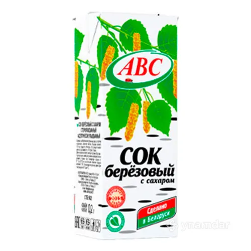 Сок АВС березовый с сахаром 0,2л