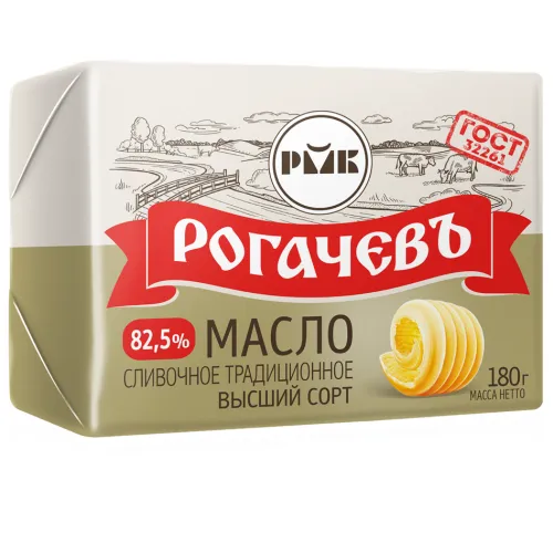 Масло сливочное Рогачевъ Традиционное 82,5% (160 г)