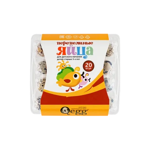 Яйца перепелиные Кью Эгг д/дет.питания 20шт
