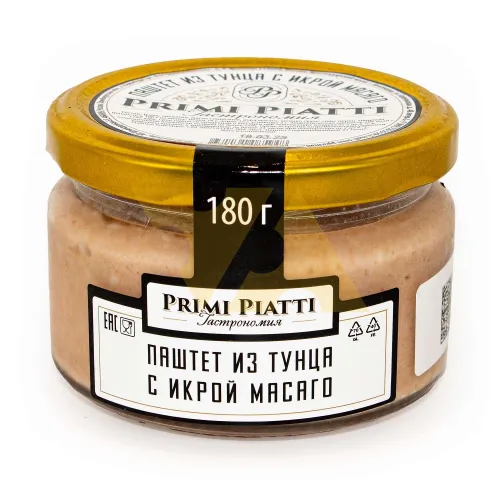Паштет Прими Пьятти из тунца с икрой масаго 180г ст/б