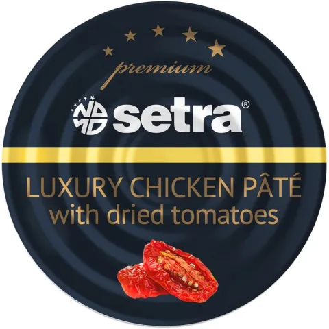 Паштет Сетра куриный с вялеными томатами 100г ж/б