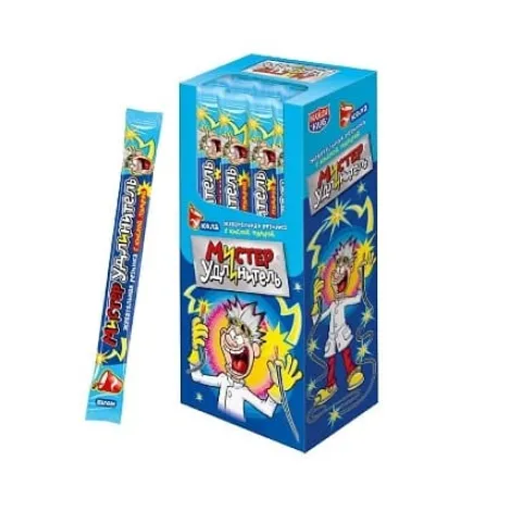 Жевательная резинка Мистер Удлинитель кислая пудра/кола 18г