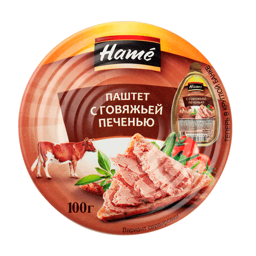 Паштет Hame с говяжьей печенью 100г