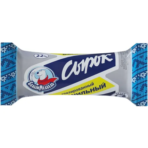 ЗМЖ Десерт глазир Белый Медведь ваниль 40г