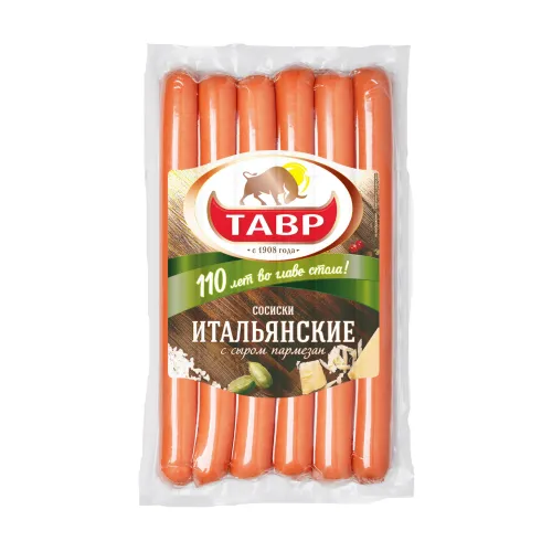 Сосиски Сек мастер итал сыр пармез 350г ву Тавр