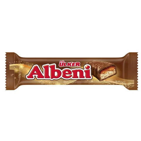 Батончик Улкер Албени шоколадный с печением/карамелью 40г