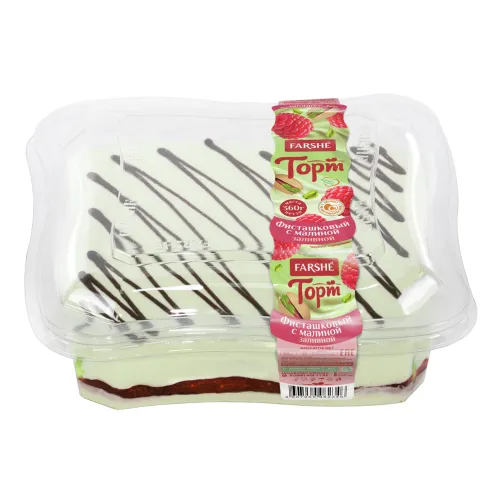 Торт Фарше Фисташковый с малиной заливной 360г