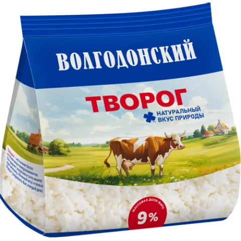 БЗМЖ Творог Волгодонский 9% 300г стабилобэг