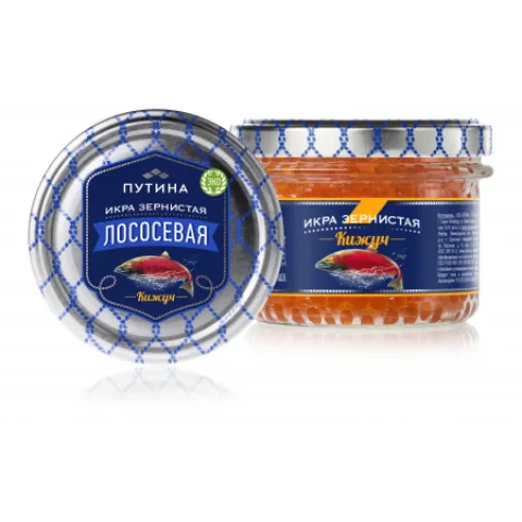 Икра лососевая Путина ст/б 240 г Кижуч