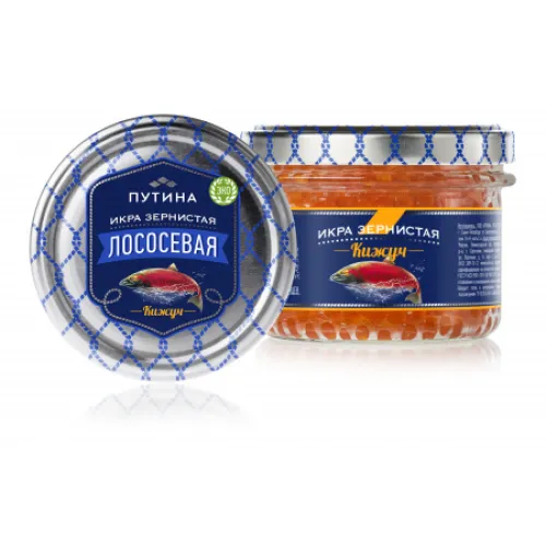 Икра лососевая Путина ст/б 240 г Кижуч