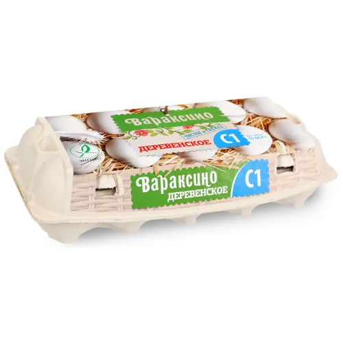 Яйцо Деревенское Вараксино С1 10шт