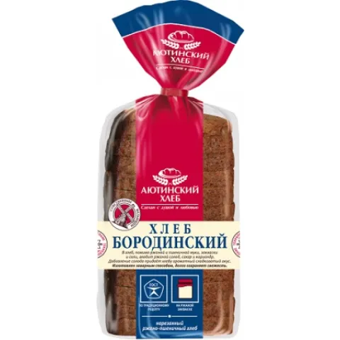 Хлеб Бородинский рж-пш нарезанный в уп 680 г