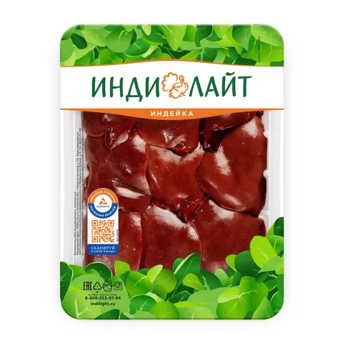 Печень индейки Индилайт Дамате охл 500г лоток