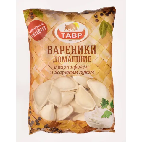 Вареники Тавр с картофелем и жареным луком Домашние 450г