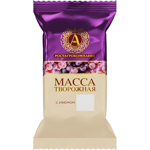БЗМЖ Масса творож А.РОСТАГРОКОМПЛЕКС изюм 13% 80г