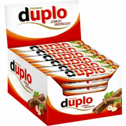 Вафли FERRERO Дупло с ореховой начинкой покрыт шоколадом 18,2г
