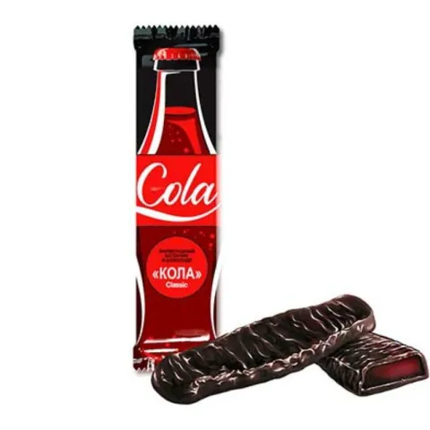 Батончик мармеладный Шоколадный Кутюрье COLA в шоколаде 22г