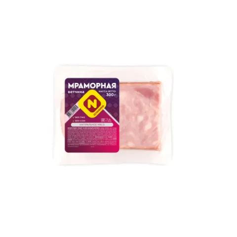Ветчина Мраморная Останкино срез в/у 300г