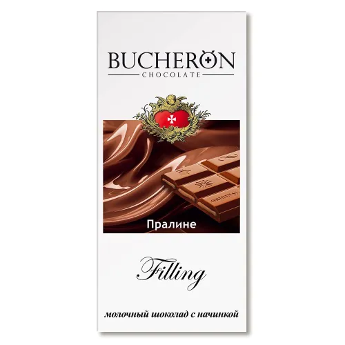 Шоколад Bucheron Filling с начинкой пралине 85г ООО Собрание Россия