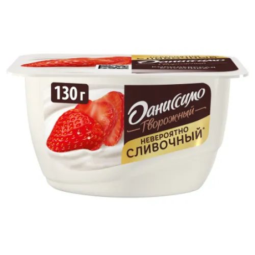 Творожный Даниссимо Королевская Клубника 5,6% 130 г