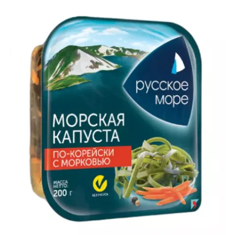 Морская капуста по-корейски с морковью Русское море 200г